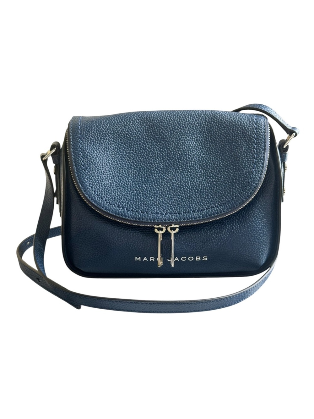 Marc Jacobs The Groove Leather Mini Messenger Bag In Azure Blue